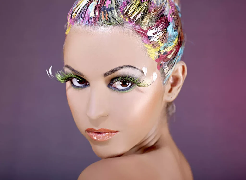 72 campaña de maquillaje de aaron blanco para Make up forever con Aroa de escala m